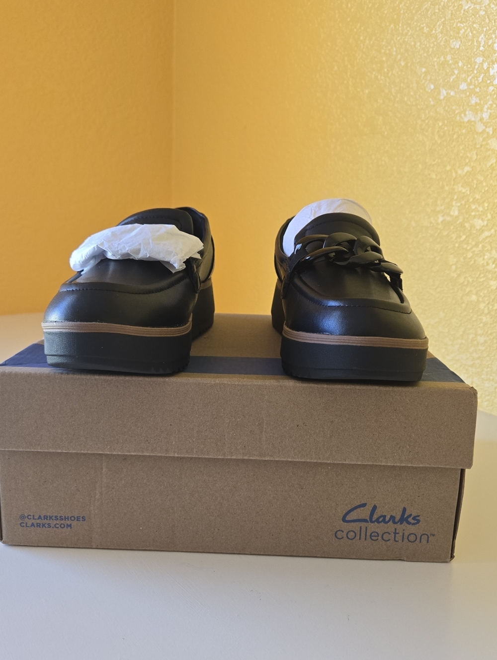 CLARKS Zylah May Casual Shoes Women's Size US 7.5 W Black Leather 26180109 - Picture 11 of 14